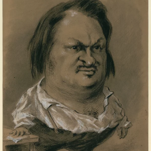 Portrait à charge de Balzac par Nadar