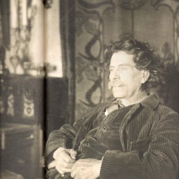Eugène Alluaud, _Maurice Rollinat dans son salon à La Pouge_