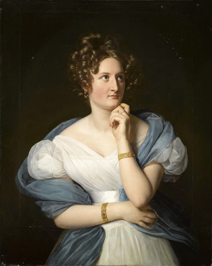 Louis Hersent, _Delphine Gay en 1824_