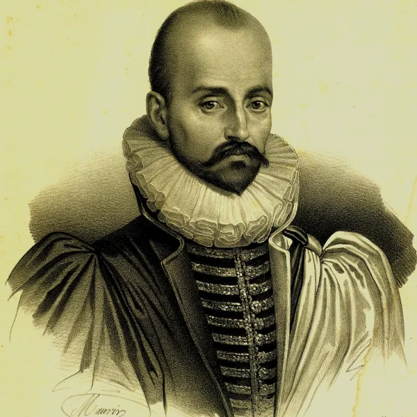 Portrait de Michel de Montaigne, gravure de Maurin
