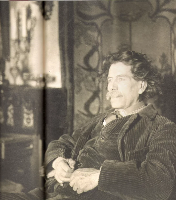 Eugène Alluaud, _Maurice Rollinat dans son salon à La Pouge_